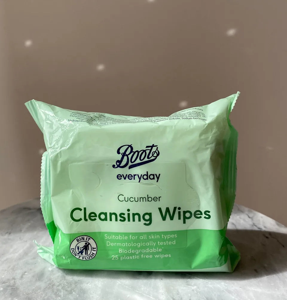 Boots Everyday Cucumber Cleansing Wipes 25 Plastic Free Wipes