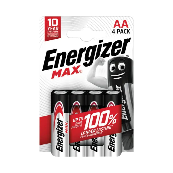 Energizer MAX Alkaline AA (4 Pack)