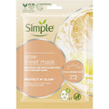 Simple Glow Sheet Mask Protect N' Glow Hyaluronic Acid Vitamin C & E